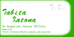 tabita katona business card